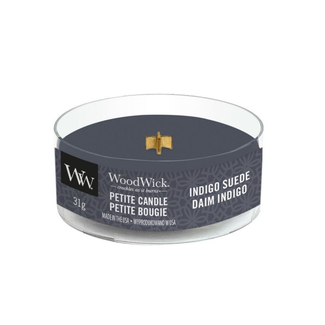 Lumanare parfumata - Indigo Suede, Petite | WoodWick