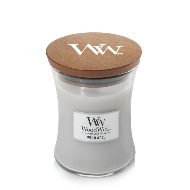 Lumanare parfumata - Warm Wool, Medium Jar | WoodWick