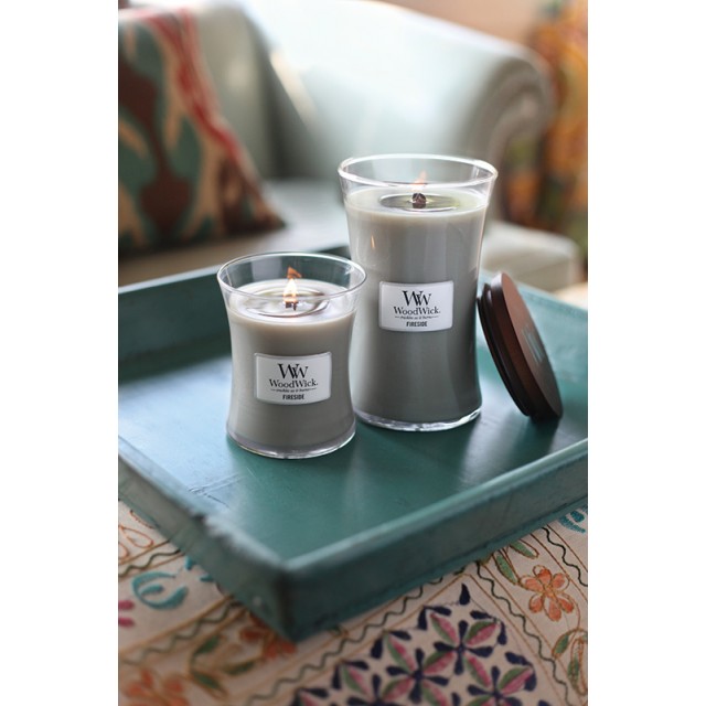 Lumanare parfumata - Warm Wool, Medium Jar | WoodWick - 2 | YEO