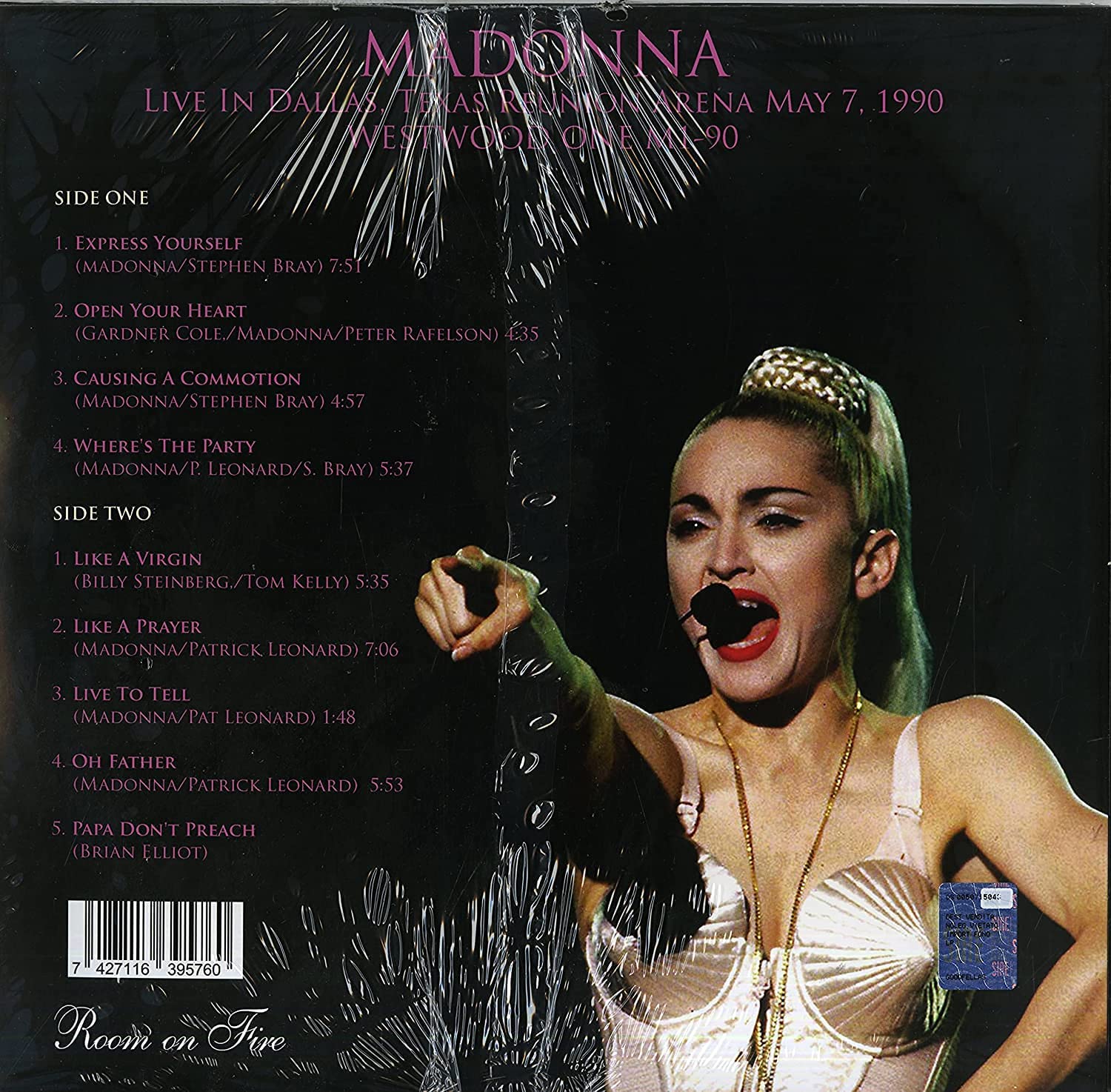 Madonna: Live In Dallas, Texas Reunion Arena May 7, 1990 - Vinyl | Madonna