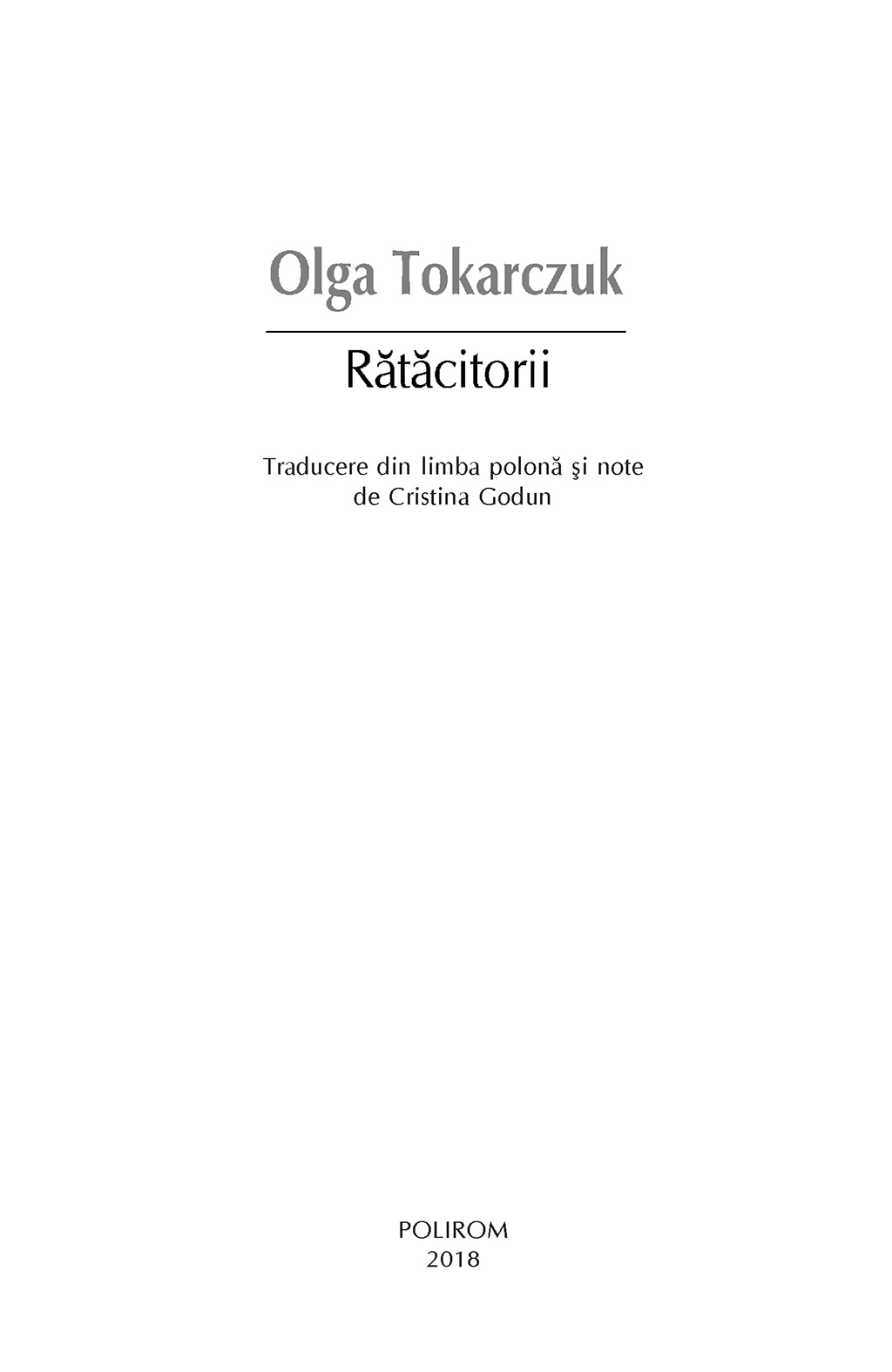 Ratacitorii | Olga Tokarczuk - 4 | YEO