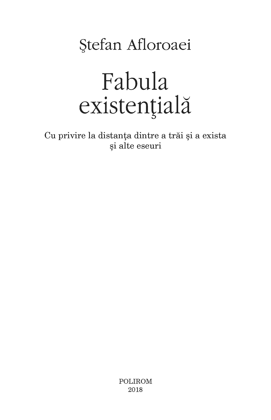 Fabula existentiala | Stefan Afloroaei - 6 | YEO