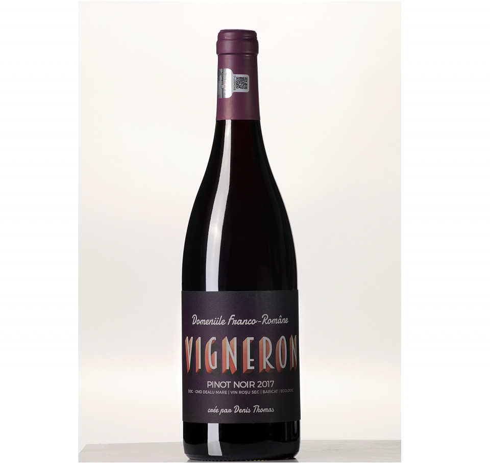 Domeniile Franco Romane -  Vigneron Eco Pinot Noir Baricat, rosu, sec, 2018