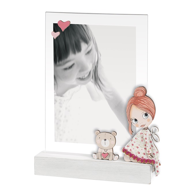 Rama foto - Photo Frame Little Girl 13x18 cm, white | Mascagni Casa