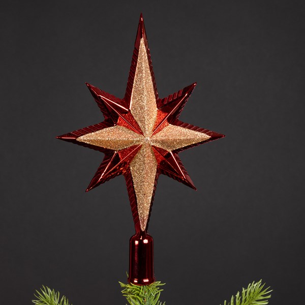 Decoratiune pentru brad - Treetopper Shatterproof Glitter | Kaemingk - 1 | YEO