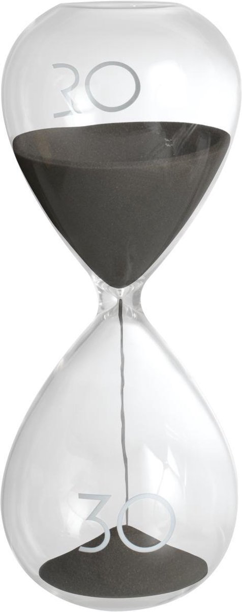 Clepsidra 30 minute - Hourglass 20 cm, gri | Mascagni Casa