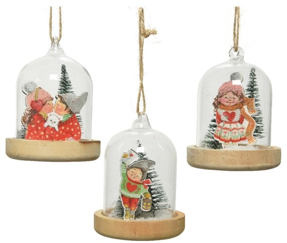 Ornament brad - Figure Cloche - mai multe modele | Kaemingk