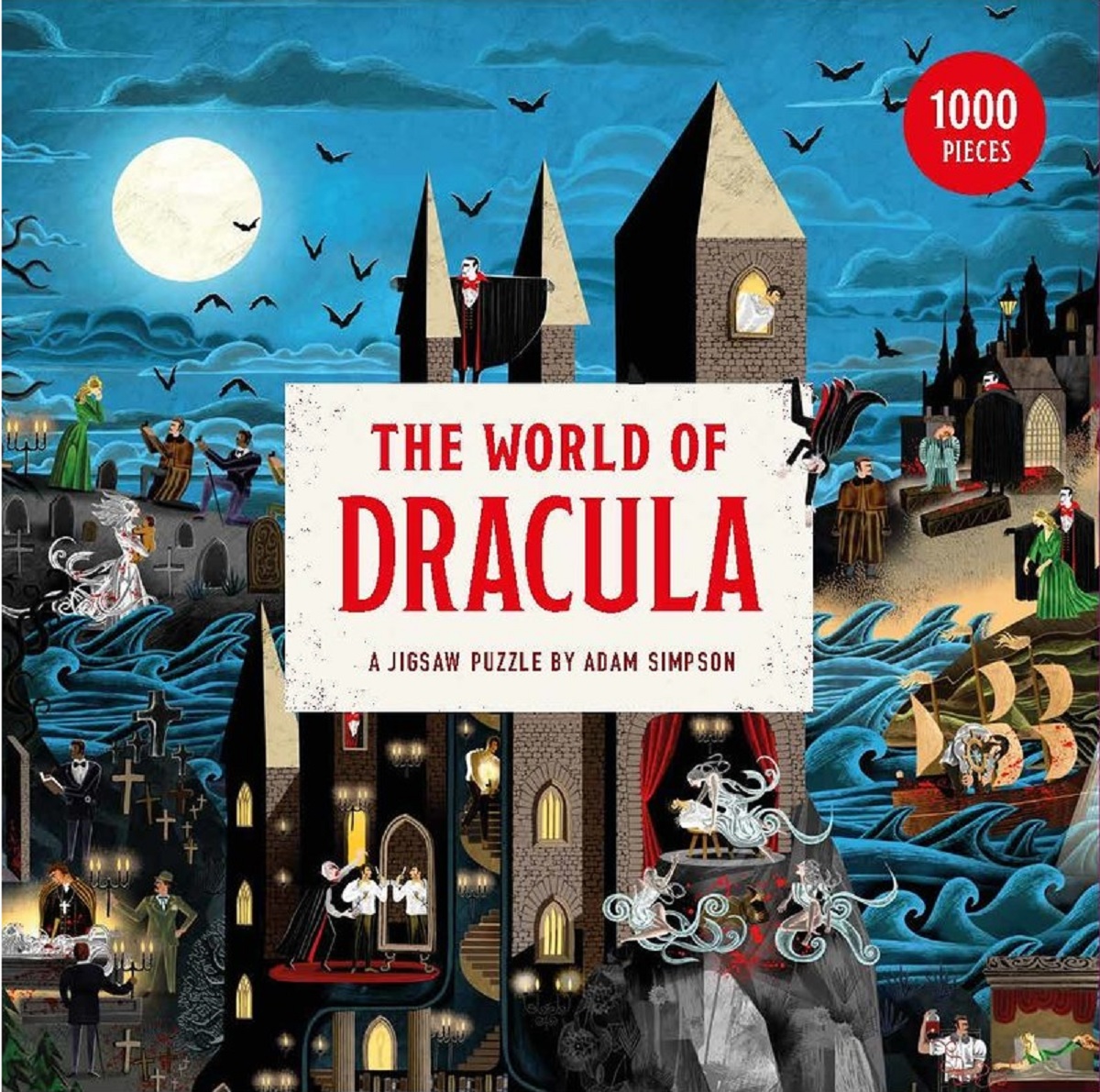 Puzzle 1000 piese - The World of Dracula | Laurence King Publishing