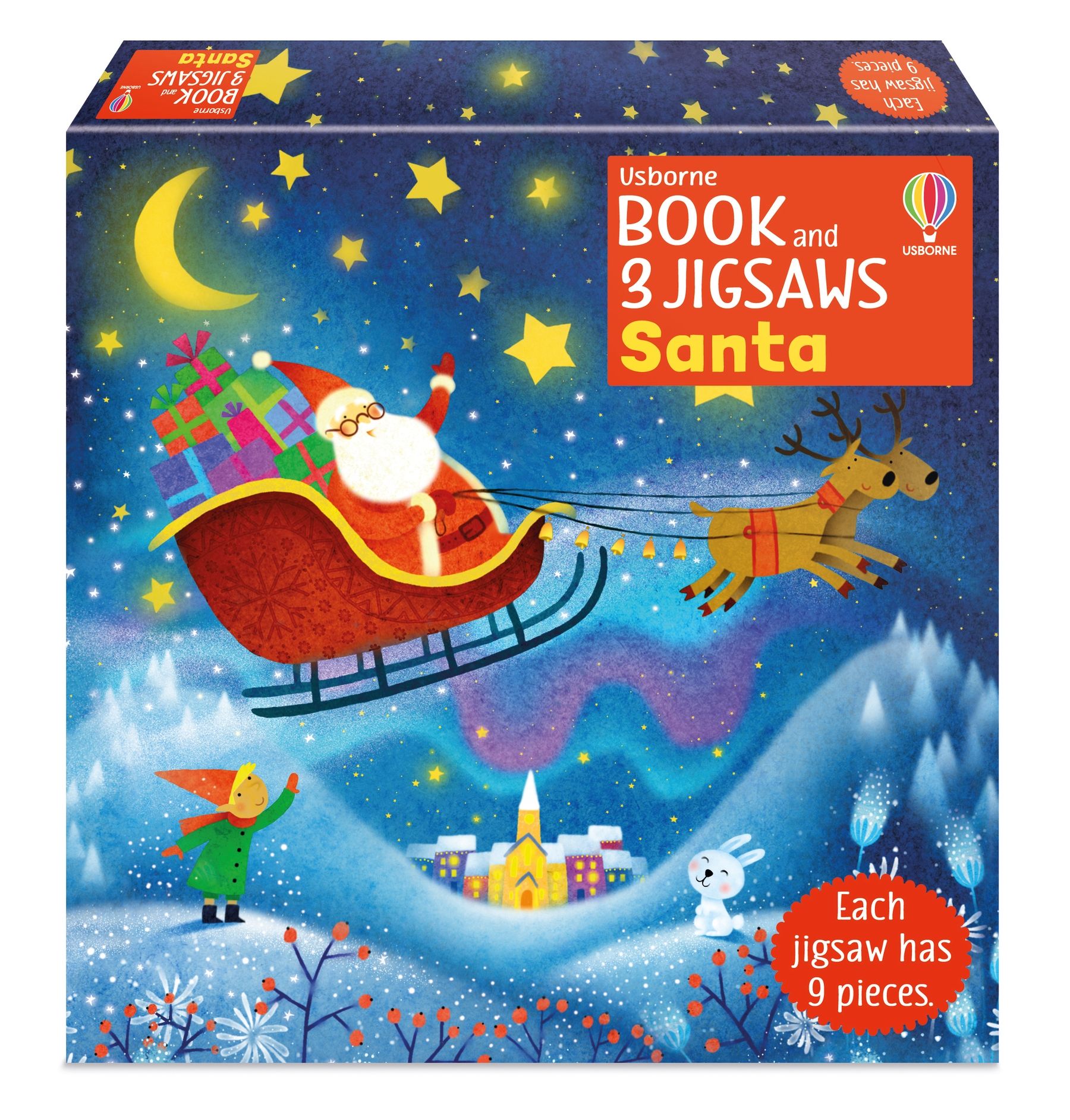 Usborne Book and 3 Jigsaw Puzzles: Santa | Kate Nolan