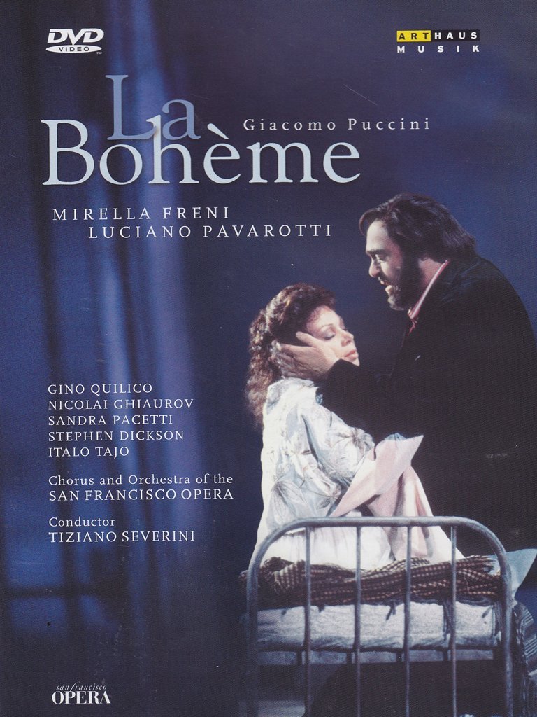 Giacomo Puccini: La Boheme (DVD) | Giacomo Puccini, Italo Tajo, Mirella Freni, Luciano Pavarotti, Sandra Pacetti, Tiziano Severini