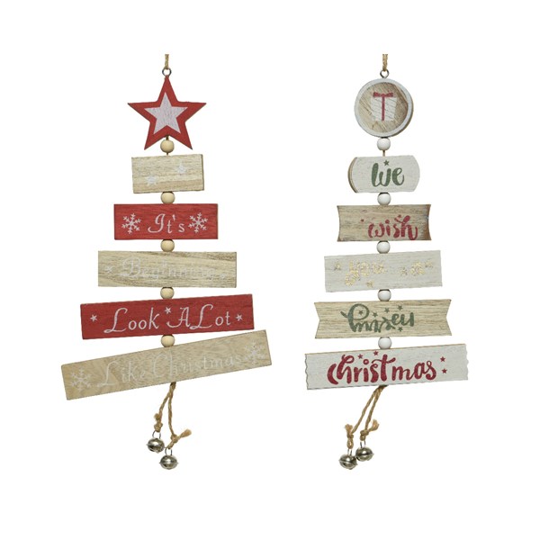 Decoratiune - Tree Mdf With Bells - mai multe modele | Kaemingk