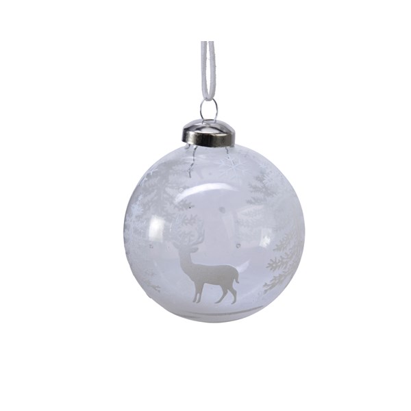 Glob - Bauble Glass Trees, Reindeer | Kaemingk