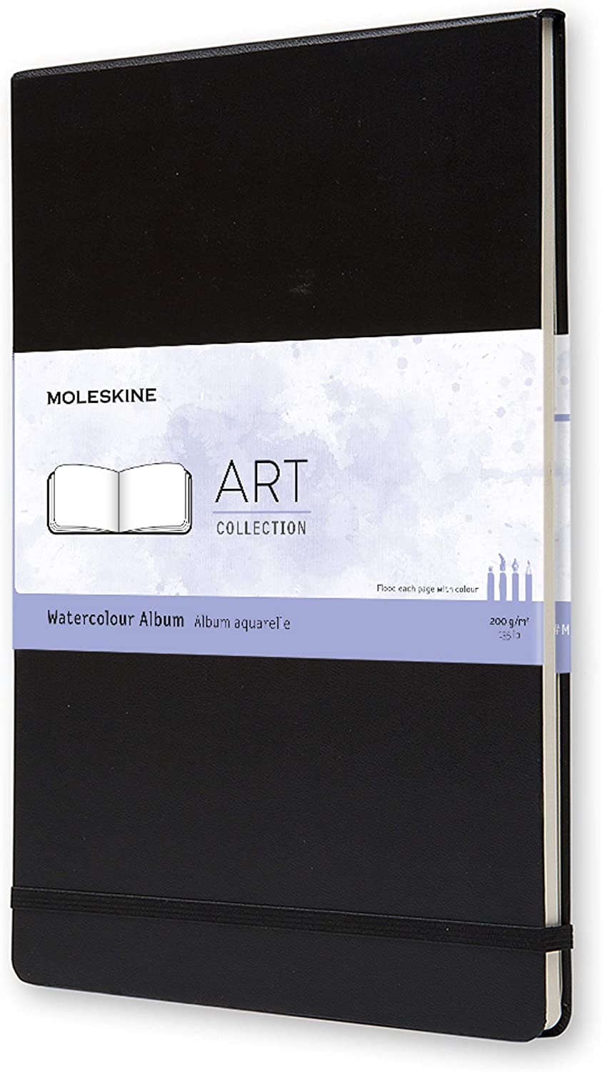 Bloc de desen A3 - Moleskine Watercolour - Black | Moleskine