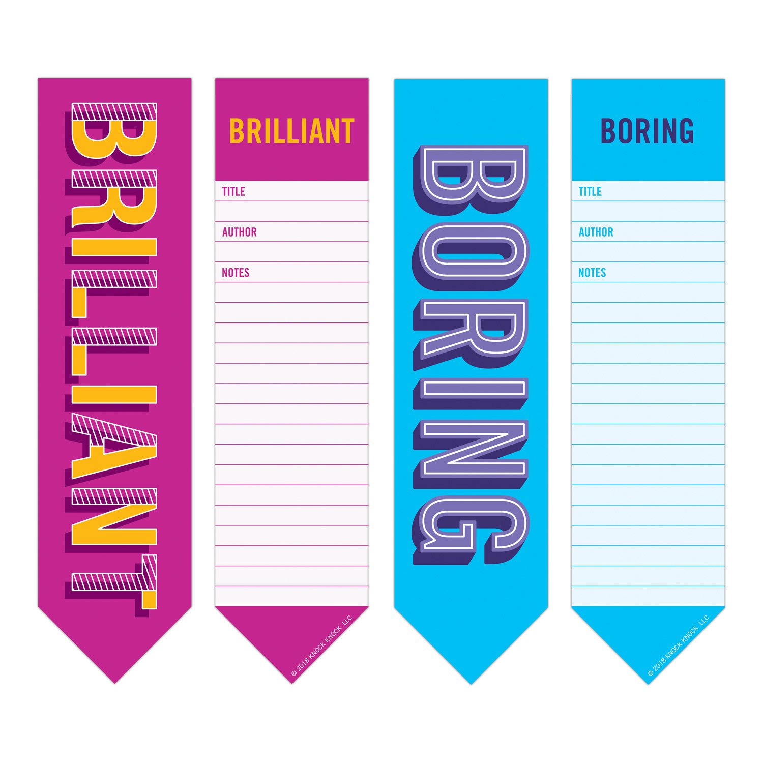 Set semne de carte - Boring Brilliant | Littlehampton Book