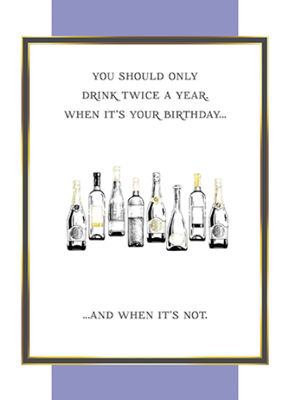 Felicitare - Drink On Two Occasions | Great British Card Company
