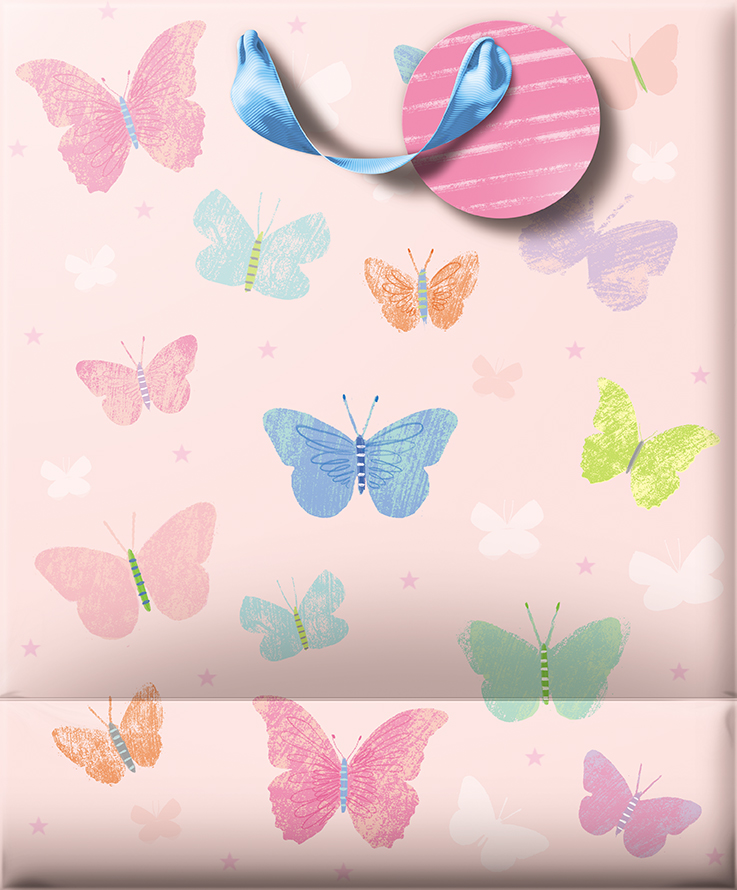 Punga de cadou - Large - Butterflies | The Great British Card Company