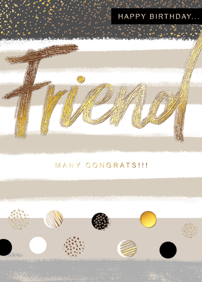 Felicitare - Friends - Many Congrats! | Great British Card Company image
