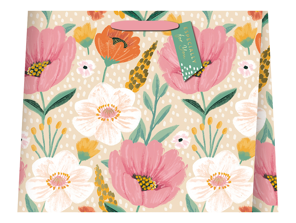 Punga de cadou - Shopper - Flower Field | Great British Card Company