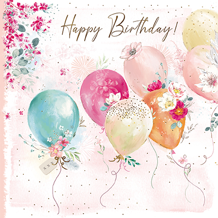 Felicitare - Balloons - Happy B-Day! | Great British Card Company