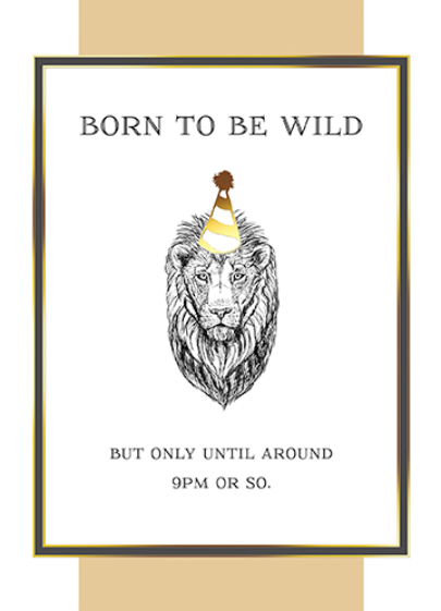 Felicitare - Born To Be Wild | Great British Card Company