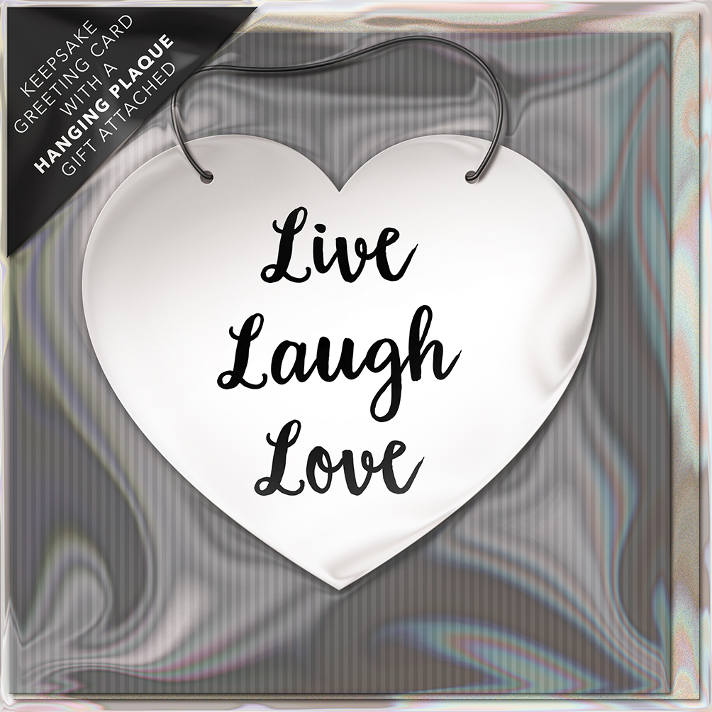 Felicitare - Live, Laugh, Love | Great British Card Company