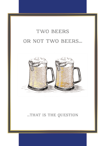 Felicitare - Two Beers | Great British Card Company