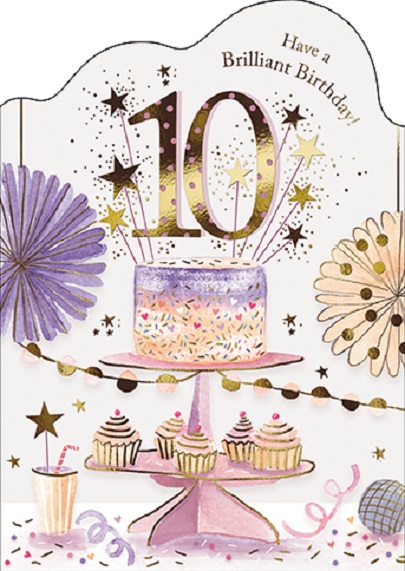 Felicitare - Age 10 - fete | Great British Card Company