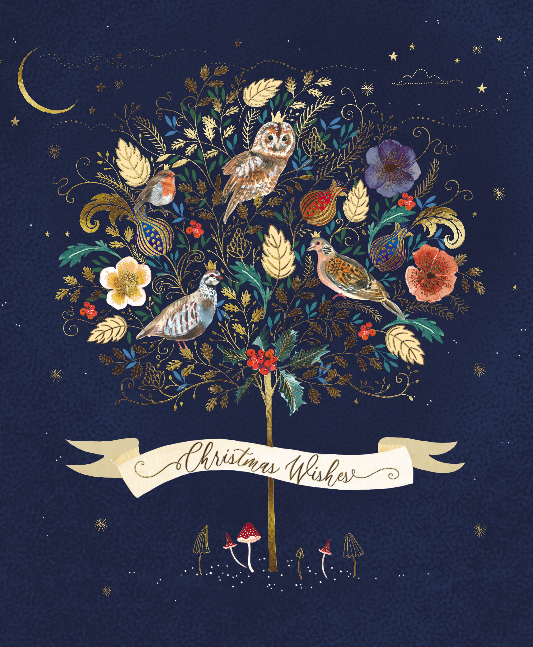 Felicitare - Fable - Bird Tree | Great British Card Company