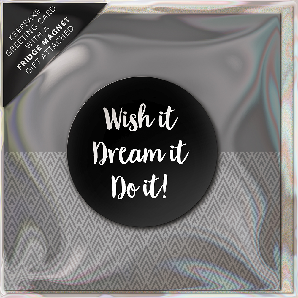 Felicitare - Wish It, Dream It, Do It! | Great British Card Company