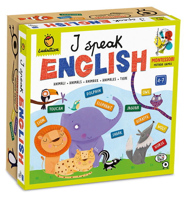 Joc educativ - Montessori - I Speak English | Ludattica