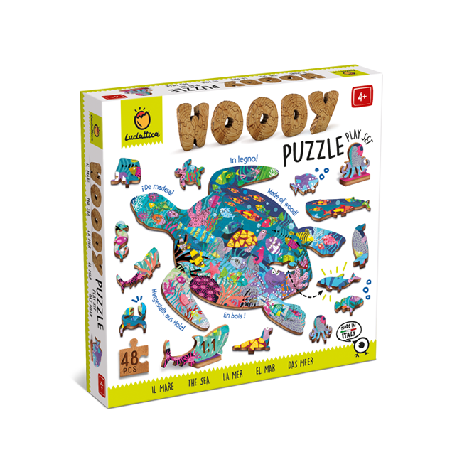 Puzzle din lemn - Woody Puzzle - The Sea | Ludattica