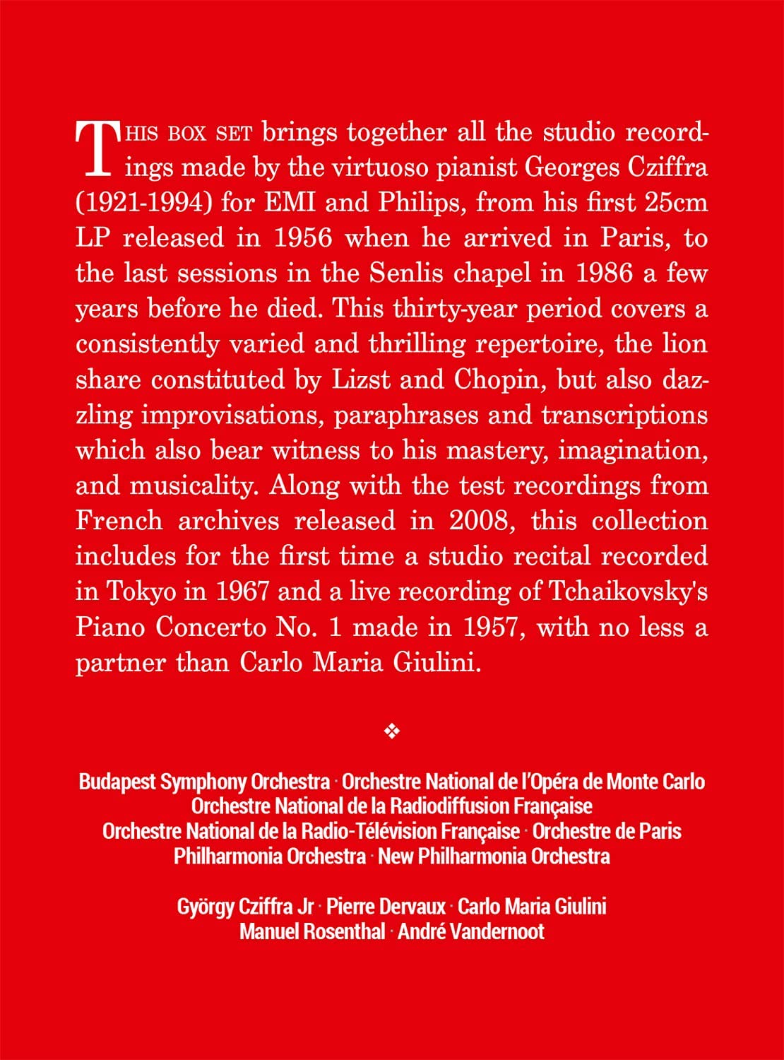 Georges Cziffra: The Complete Studio Recordings 1956-1986 (41CD Box Set) | Georges Cziffra - 2 | YEO