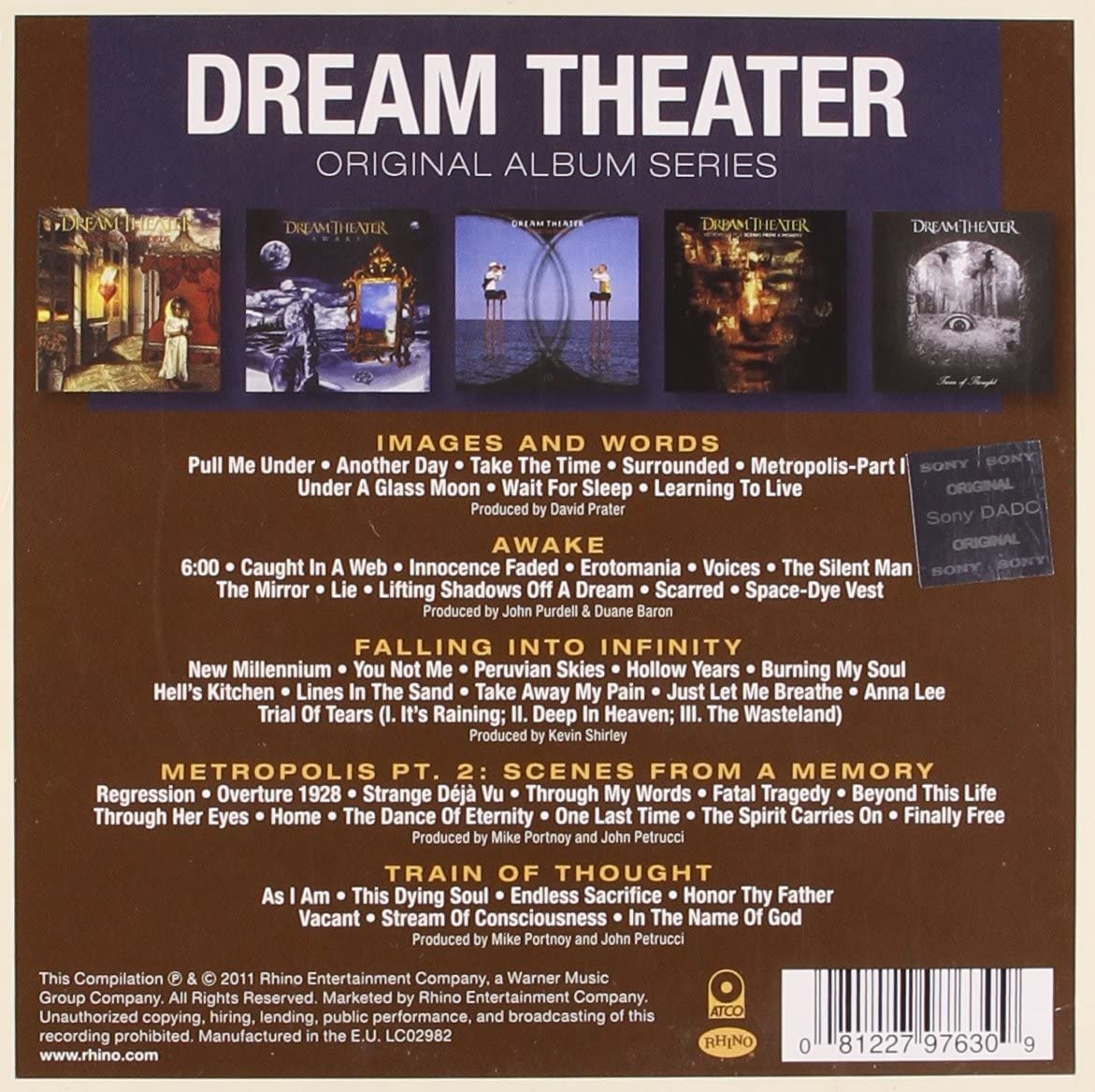 Dream Theater: Original Album Series (5CD) | Dream Theater