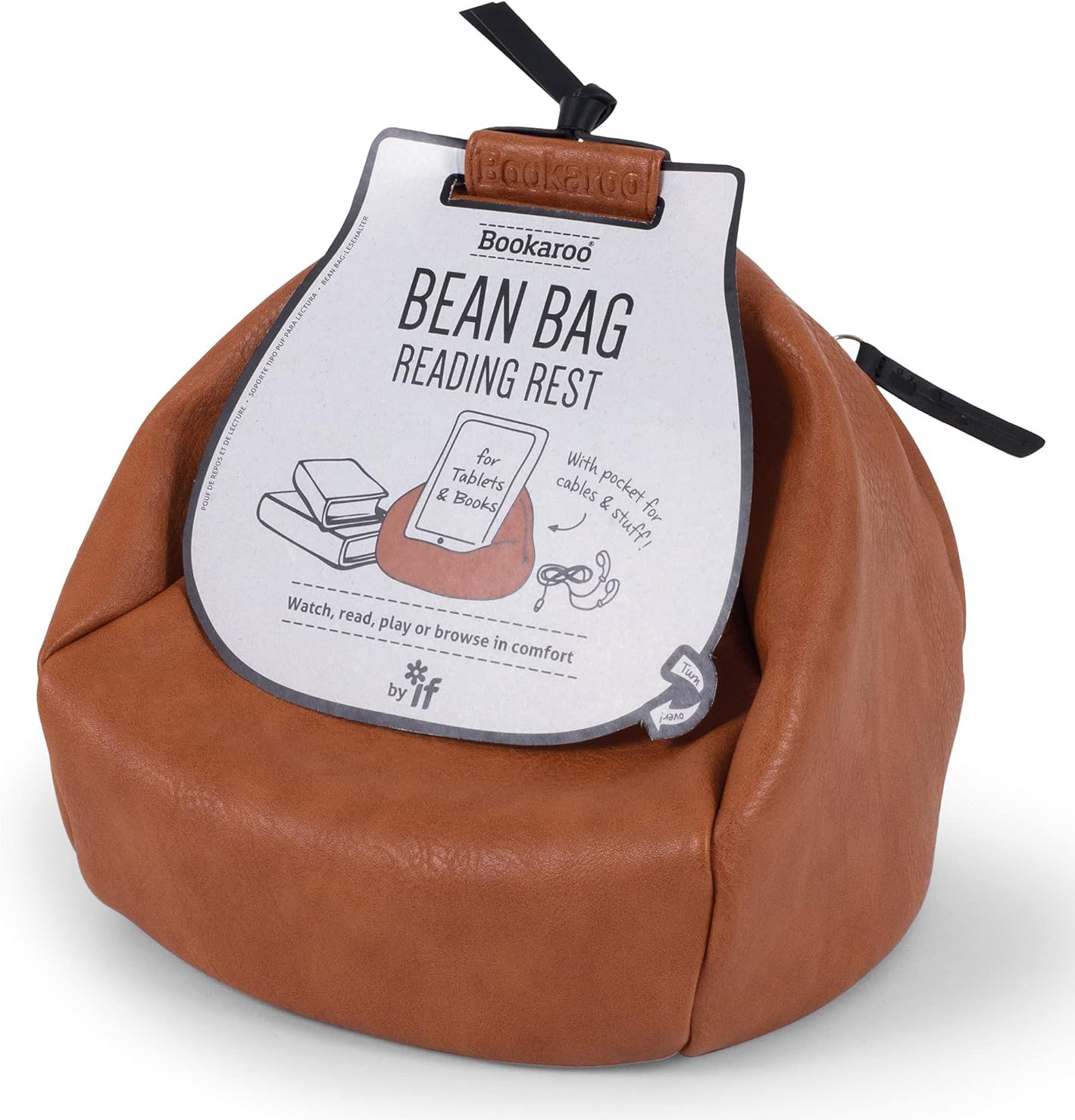 Suport Pentru Carte - Bookaroo Bean Bag Reading Rest - Brown | If (that Company Called)