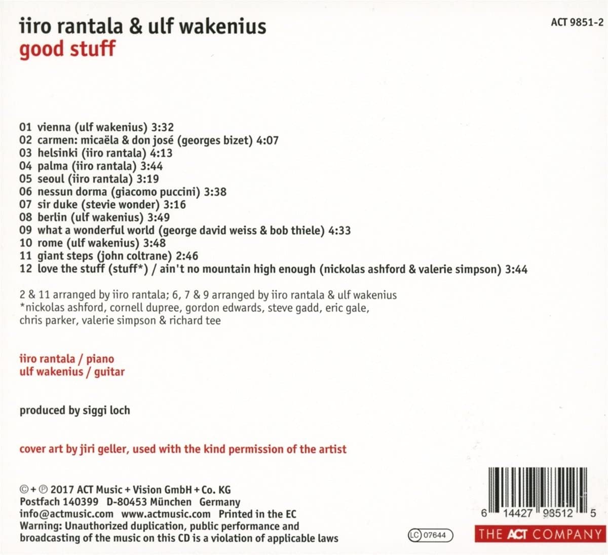 Good Stuff | Iiro Rantala, Ulf Wakenius