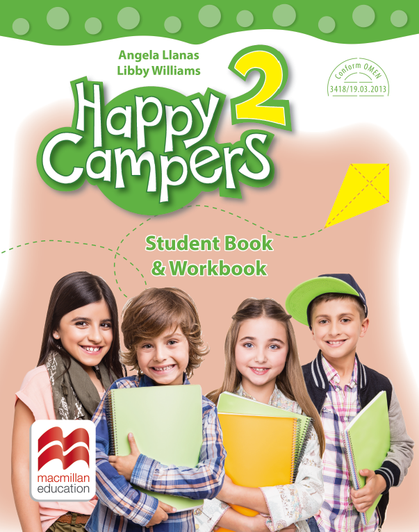 Happy campers. Student Book, Workbook. Clasa a II-a | Angela Llanas, Libby Williams