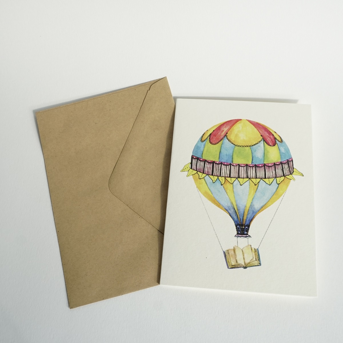 Felicitare - Balon cu aer cald - Carte | Ana-Maria Galeteanu Ilustrator