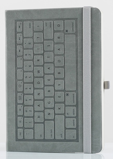 Carnet - Keyboard A5, grey, soft cover, dot grid | Mediaform