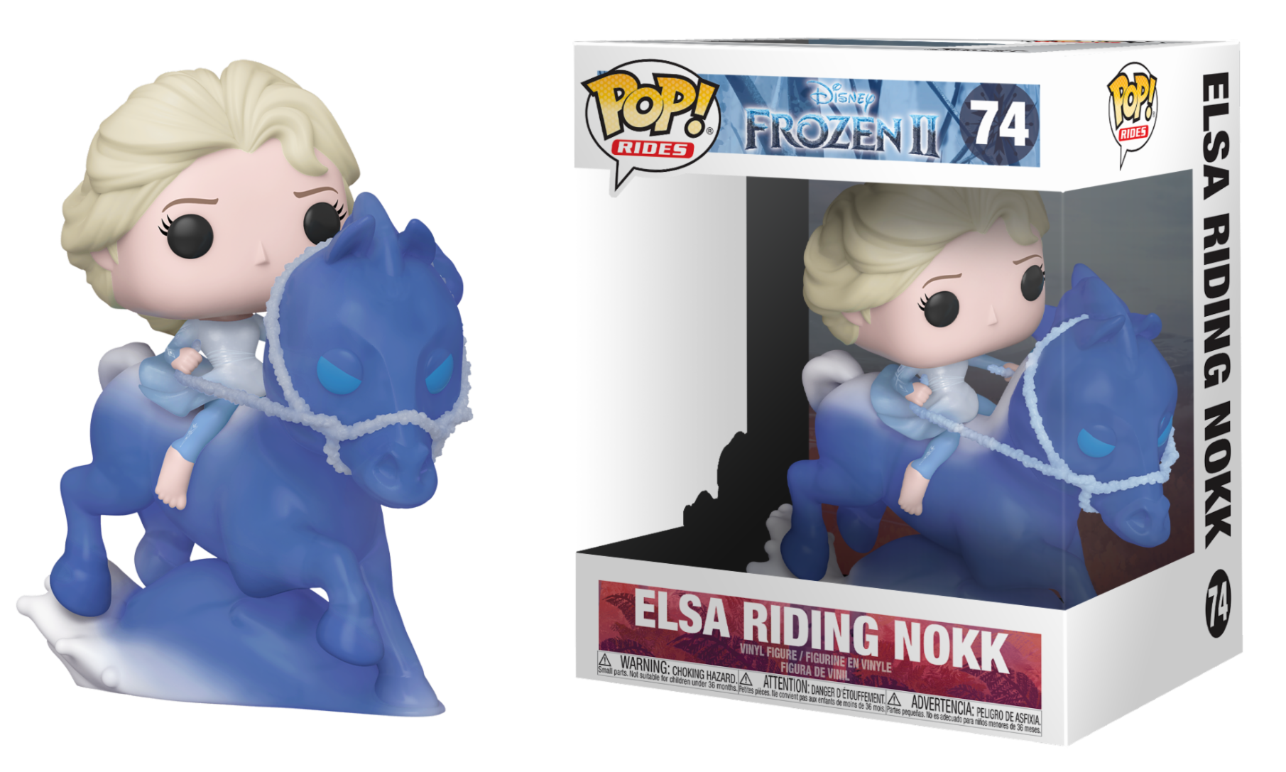 Figurina - Pop! Rides: Disney Frozen II - Elsa Riding Nokk | FunKo