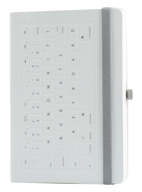 Carnet - Keyboard A5, white, soft cover, dot grid | Mediaform - 2 | YEO