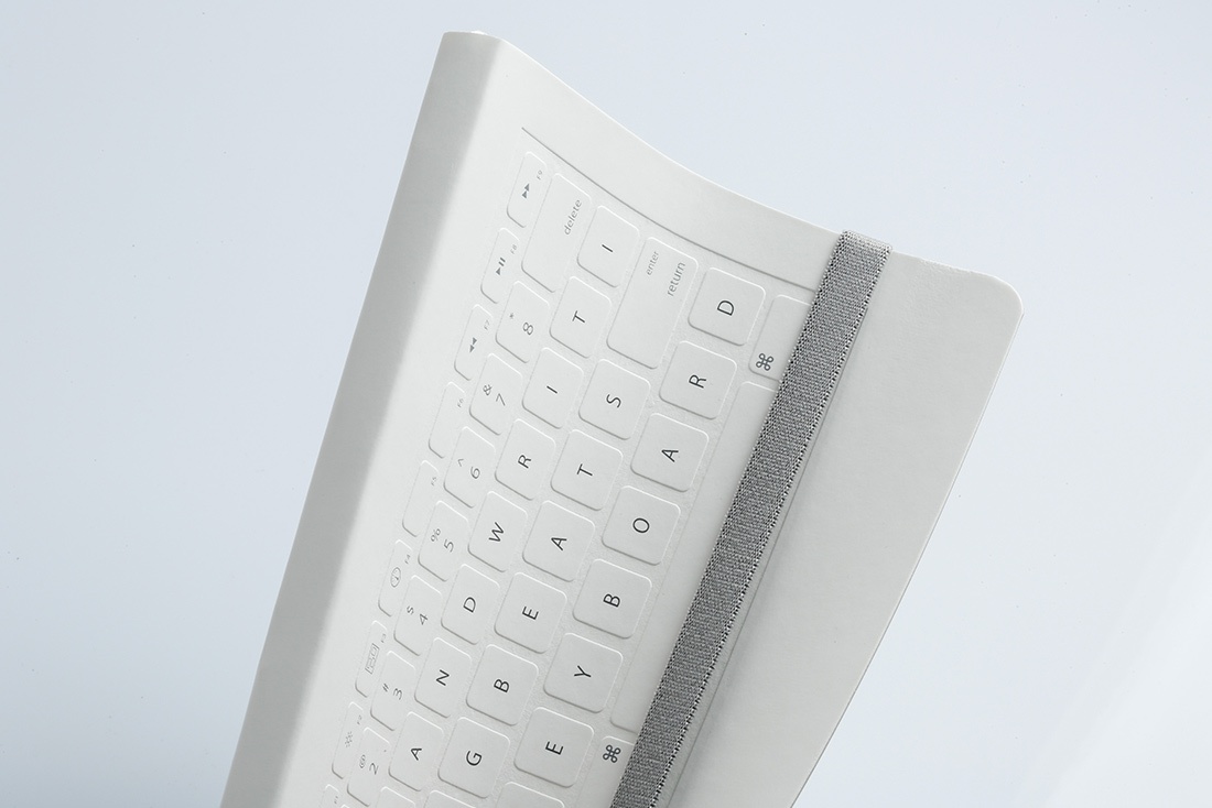 Carnet - Keyboard A5, white, soft cover, dot grid | Mediaform