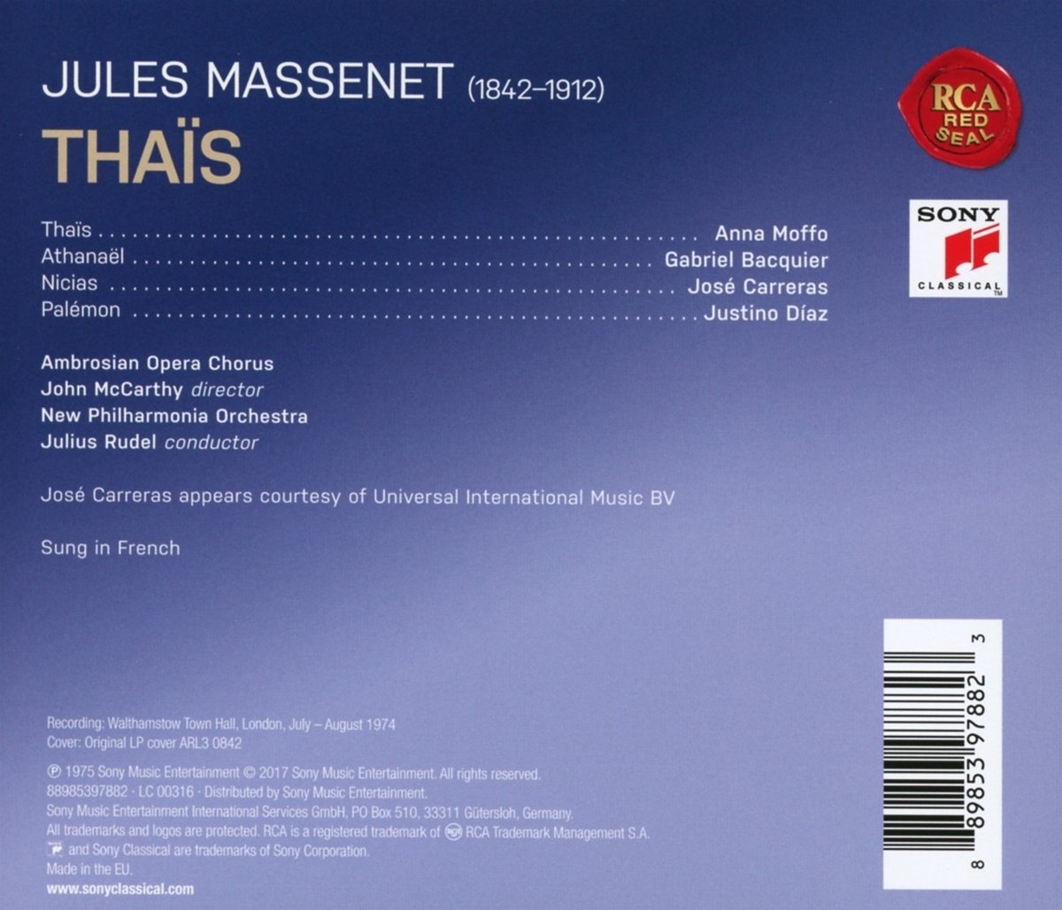 Massenet: Thais | Julius Rudel - 1 | YEO