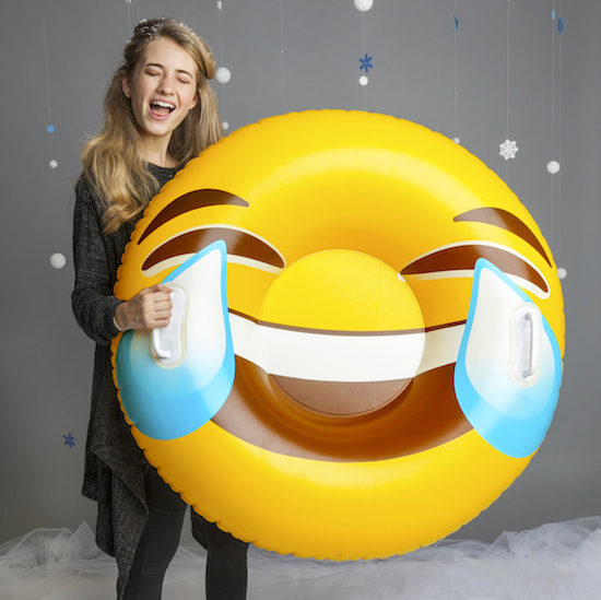 Saltea Gonflabila Pentru Zapada - Emoji | Bigmouth Inc