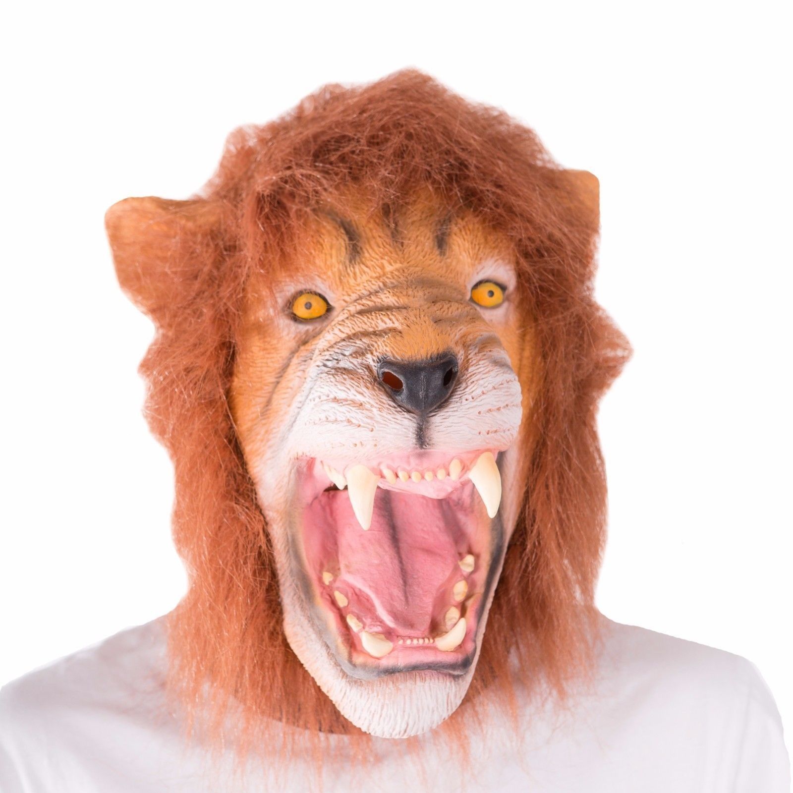 Masca Halloween - Funny Realistic Latex Lion Animal Full Head | Bigmouth International