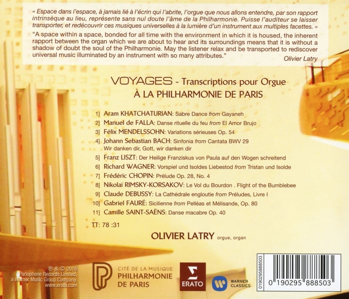 Voyages - Organ transcriptions | Olivier Latry - 1 | YEO