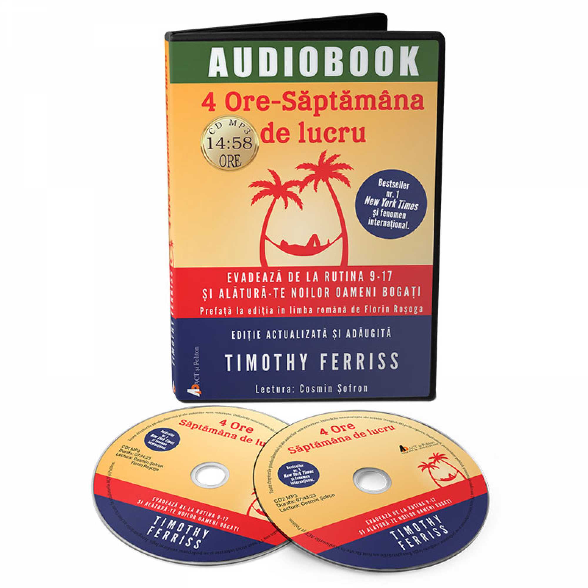 4 ore – Saptamana de lucru – Audiobook | Timothy Ferriss carturesti.ro poza bestsellers.ro