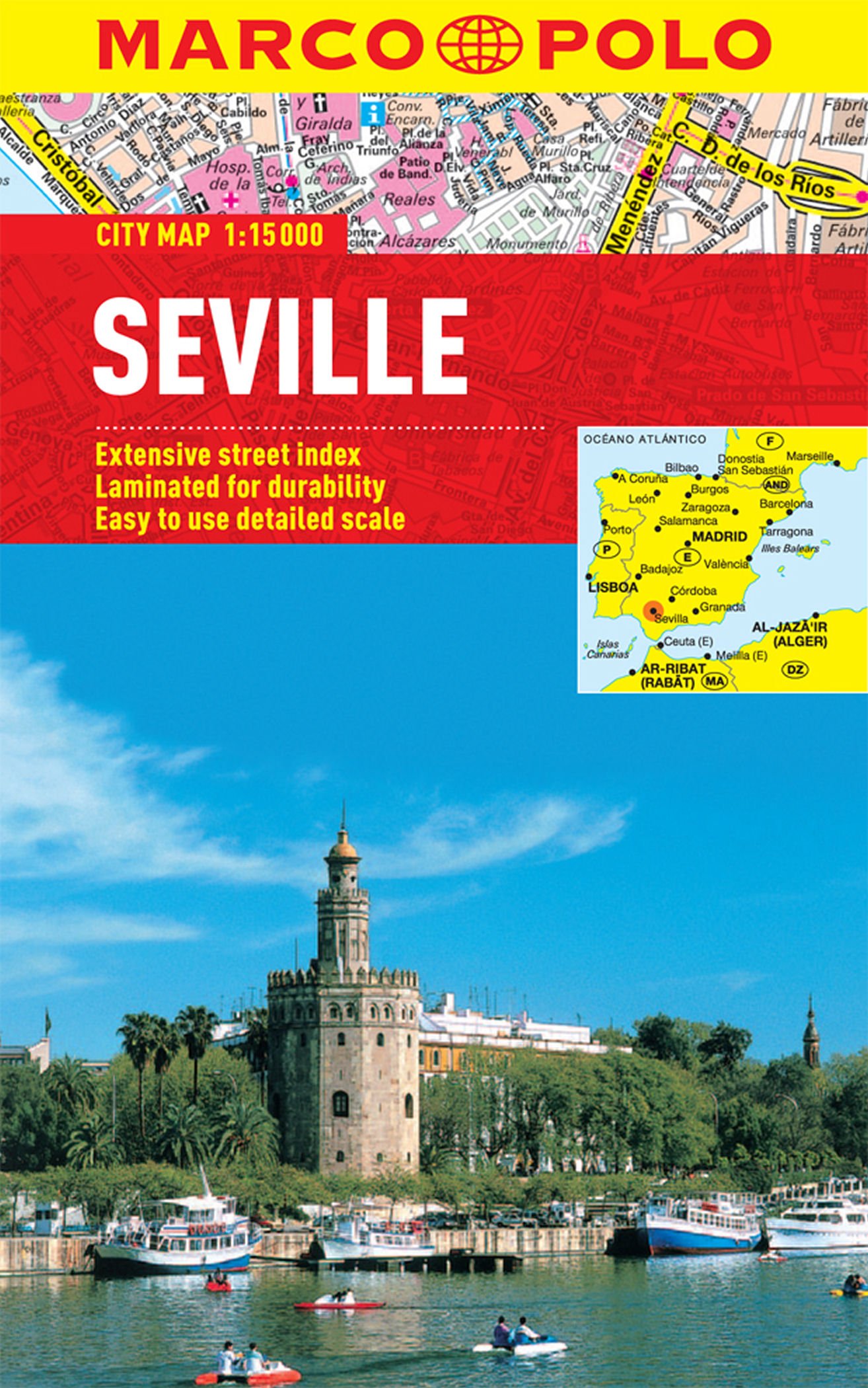 Seville Marco Polo Laminated City Map | 