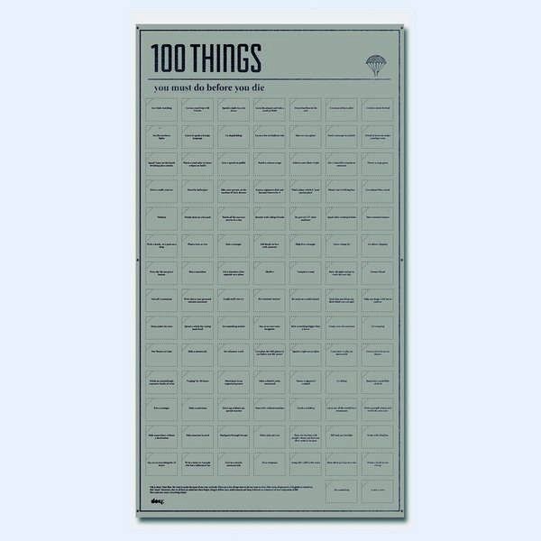 Poster - 100 Things To Do Before You Die | DOIY - 4 | YEO