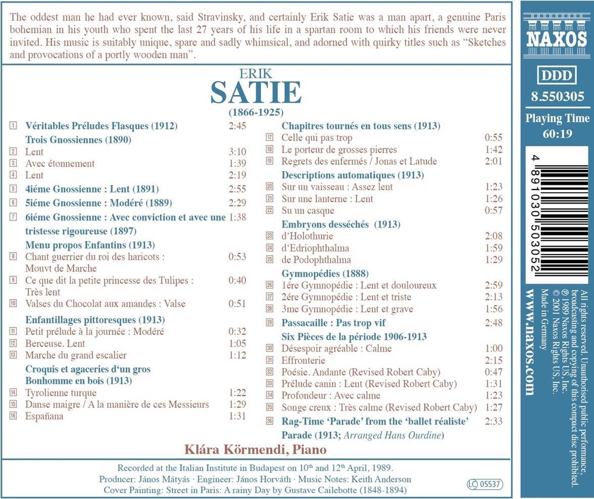 Satie: Gymnopedies | Eric Satie image1