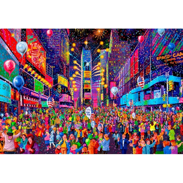Puzzle din lemn - XL - New Year`s Eve | Wooden City - 5